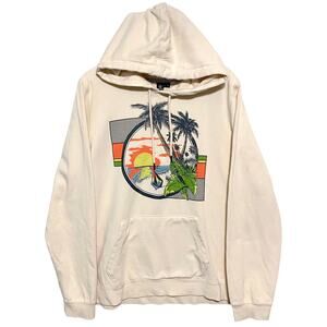 Volcom Truly Deal Beach Pullover Hoodie Sweatshirt Womens XL/12 Surfer Comfy Y2K